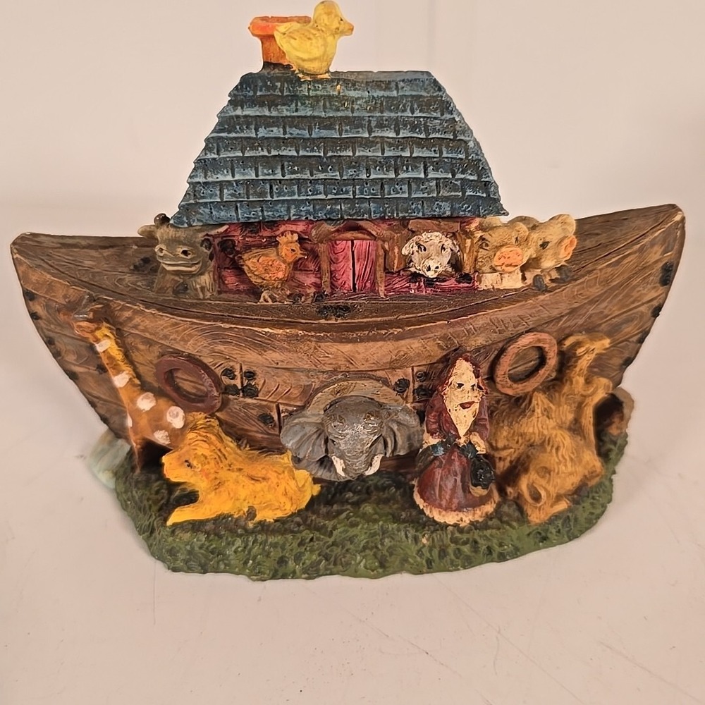 Vintage Price Products Figurine Noah's Ark Giraffes Cows Lions 6" Pre-owned‎